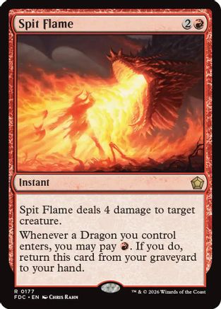 Spit Flame (FDC-177) [Commander: Foundations] MTG Single Wizards of the Coast