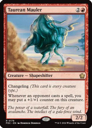 Taurean Mauler (FDC-178) [Commander: Foundations] MTG Single Wizards of the Coast