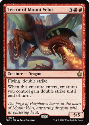 Terror of Mount Velus (FDC-179) [Commander: Foundations] MTG Single Wizards of the Coast