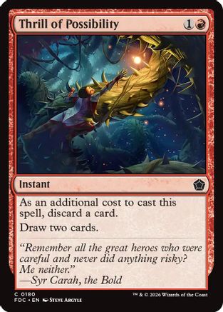 Thrill of Possibility (FDC-180) [Commander: Foundations] MTG Single Wizards of the Coast