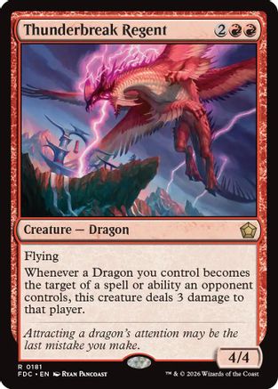 Thunderbreak Regent (FDC-181) [Commander: Foundations] MTG Single Wizards of the Coast