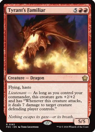 Tyrant's Familiar (FDC-183) [Commander: Foundations] MTG Single Wizards of the Coast