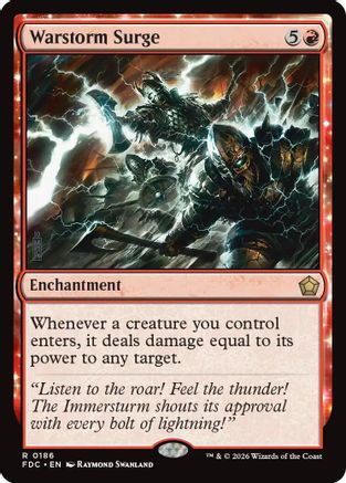 Warstorm Surge (FDC-186) [Commander: Foundations] MTG Single Wizards of the Coast