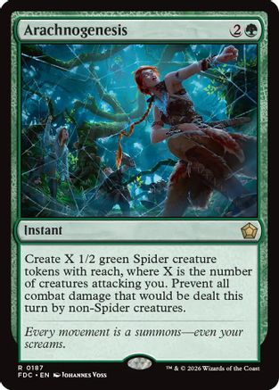 Arachnogenesis (FDC-187) [Commander: Foundations] MTG Single Wizards of the Coast
