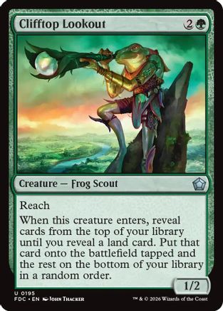 Clifftop Lookout (FDC-195) [Commander: Foundations] MTG Single Wizards of the Coast
