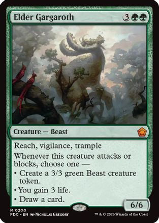 Elder Gargaroth (FDC-200) [Commander: Foundations] MTG Single Wizards of the Coast