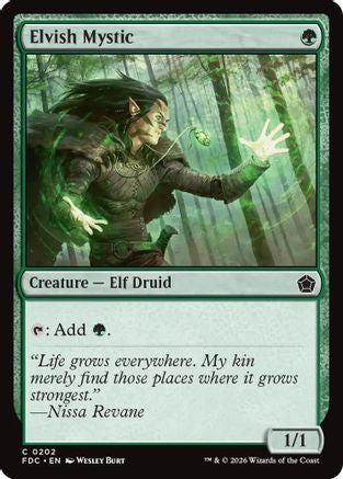 Elvish Mystic (FDC-202) [Commander: Foundations] MTG Single Wizards of the Coast