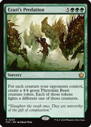 Ezuri's Predation (FDC-203) [Commander: Foundations] MTG Single Wizards of the Coast