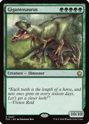 Gigantosaurus (FDC-207) [Commander: Foundations] MTG Single Wizards of the Coast