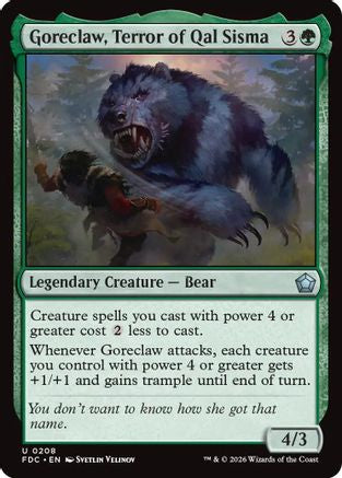Goreclaw, Terror of Qal Sisma (FDC-208) [Commander: Foundations] MTG Single Wizards of the Coast