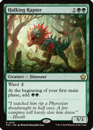 Hulking Raptor (FDC-210) [Commander: Foundations] MTG Single Wizards of the Coast