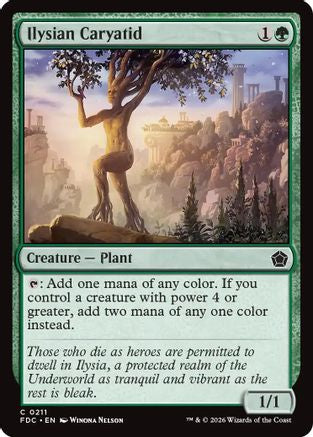Ilysian Caryatid (FDC-211) [Commander: Foundations] MTG Single Wizards of the Coast