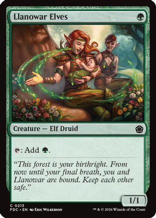 Llanowar Elves (FDC-213) [Commander: Foundations] MTG Single Wizards of the Coast