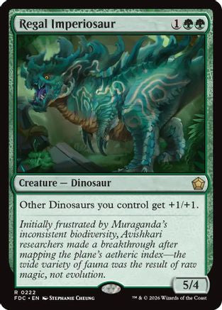 Regal Imperiosaur (FDC-222) [Commander: Foundations] MTG Single Wizards of the Coast