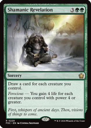 Shamanic Revelation (FDC-229) [Commander: Foundations] MTG Single Wizards of the Coast