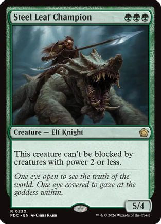 Steel Leaf Champion (FDC-230) [Commander: Foundations] MTG Single Wizards of the Coast