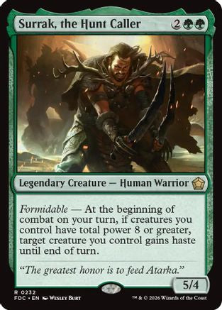 Surrak, the Hunt Caller (FDC-232) [Commander: Foundations] MTG Single Wizards of the Coast