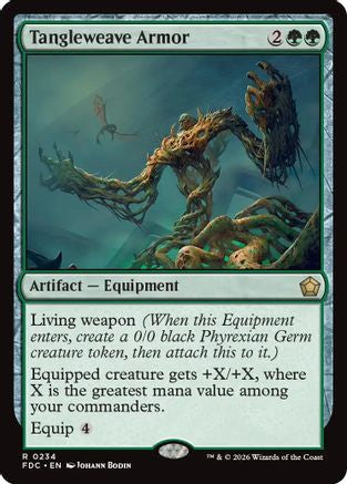 Tangleweave Armor (FDC-234) [Commander: Foundations] MTG Single Wizards of the Coast