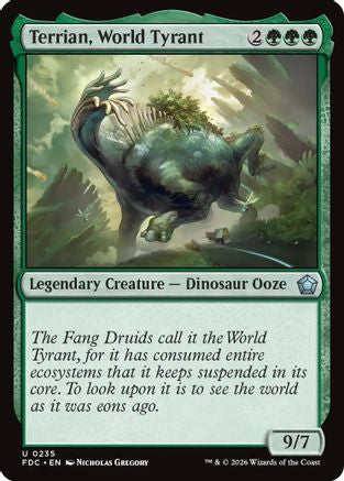 Terrian, World Tyrant (FDC-235) [Commander: Foundations] MTG Single Wizards of the Coast
