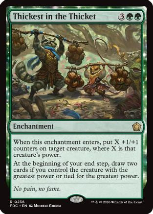 Thickest in the Thicket (FDC-236) [Commander: Foundations] MTG Single Wizards of the Coast