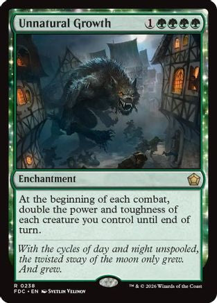 Unnatural Growth (FDC-238) [Commander: Foundations] MTG Single Wizards of the Coast