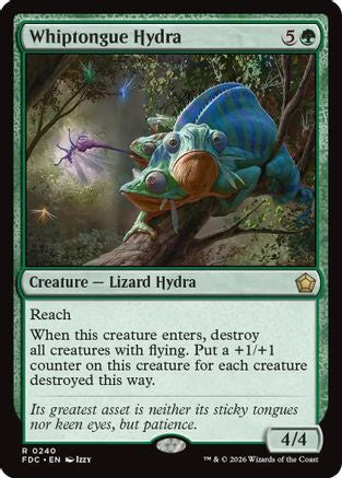 Whiptongue Hydra (FDC-240) [Commander: Foundations] MTG Single Wizards of the Coast