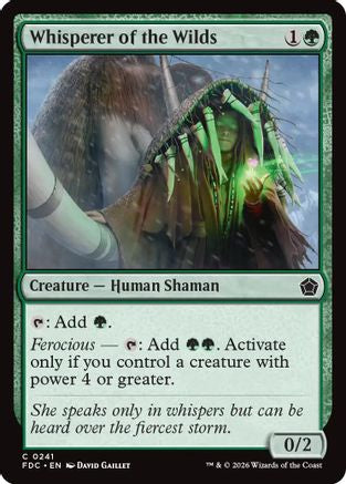 Whisperer of the Wilds (FDC-241) [Commander: Foundations] MTG Single Wizards of the Coast
