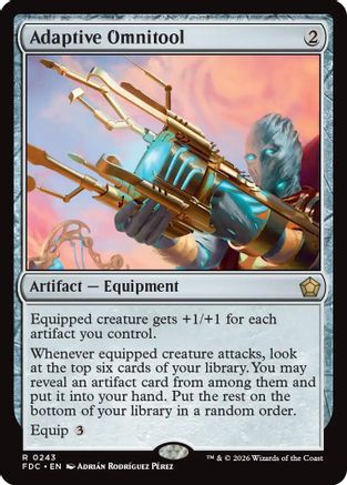 Adaptive Omnitool (FDC-243) [Commander: Foundations] MTG Single Wizards of the Coast