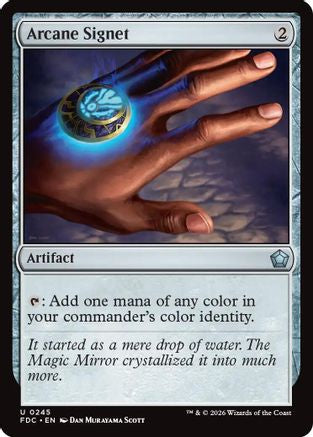 Arcane Signet (0245) (FDC-245) [Commander: Foundations] MTG Single Wizards of the Coast