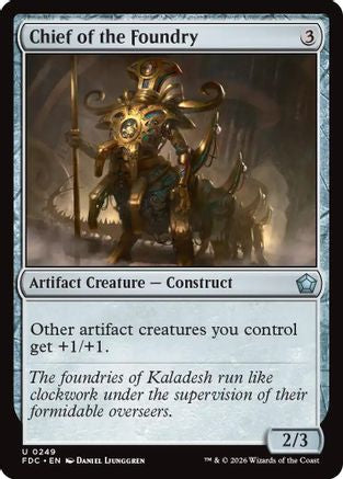 Chief of the Foundry (FDC-249) [Commander: Foundations] MTG Single Wizards of the Coast