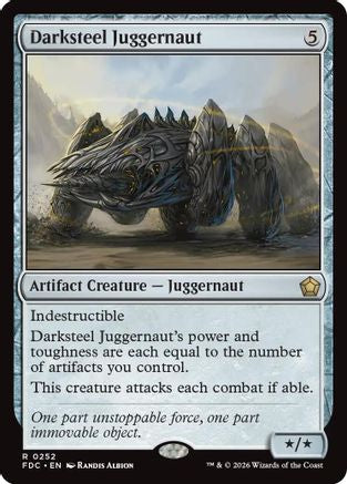 Darksteel Juggernaut (FDC-252) [Commander: Foundations] MTG Single Wizards of the Coast