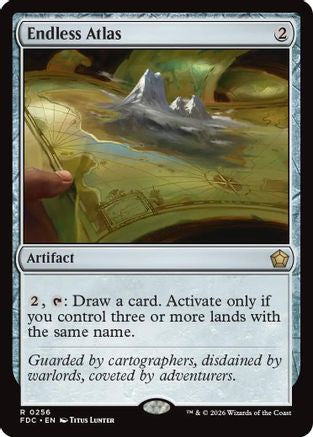 Endless Atlas (FDC-256) [Commander: Foundations] MTG Single Wizards of the Coast