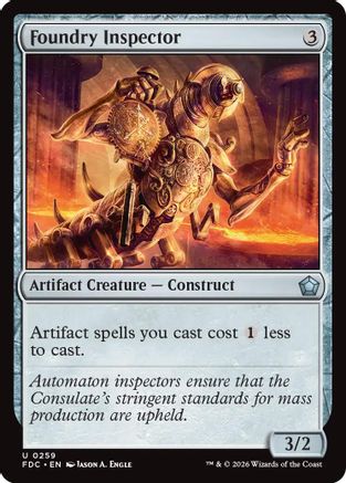 Foundry Inspector (FDC-259) [Commander: Foundations] MTG Single Wizards of the Coast
