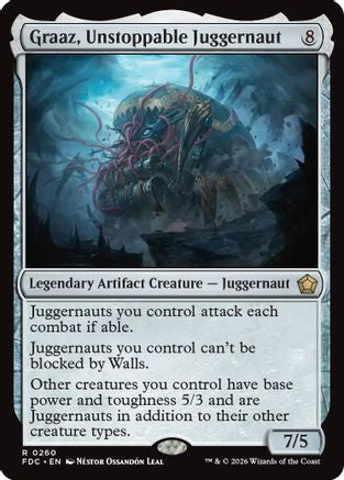 Graaz, Unstoppable Juggernaut (FDC-260) [Commander: Foundations] MTG Single Wizards of the Coast