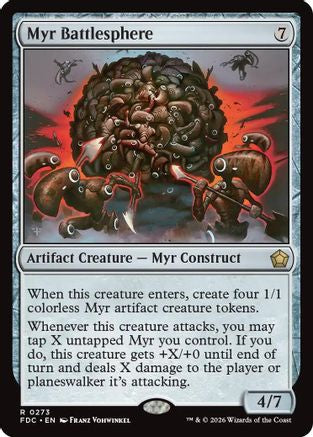 Myr Battlesphere (FDC-273) [Commander: Foundations] MTG Single Wizards of the Coast