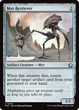 Myr Retriever (FDC-274) [Commander: Foundations] MTG Single Wizards of the Coast