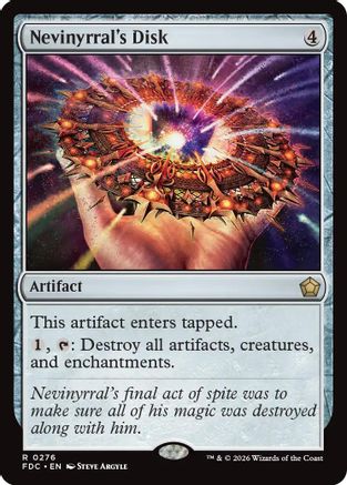Nevinyrral's Disk (FDC-276) [Commander: Foundations] MTG Single Wizards of the Coast