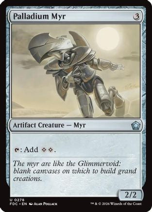 Palladium Myr (FDC-278) [Commander: Foundations] MTG Single Wizards of the Coast