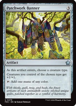 Patchwork Banner (FDC-279) [Commander: Foundations] MTG Single Wizards of the Coast