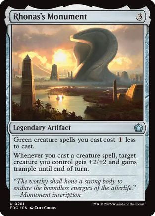 Rhonas's Monument (FDC-281) [Commander: Foundations] MTG Single Wizards of the Coast