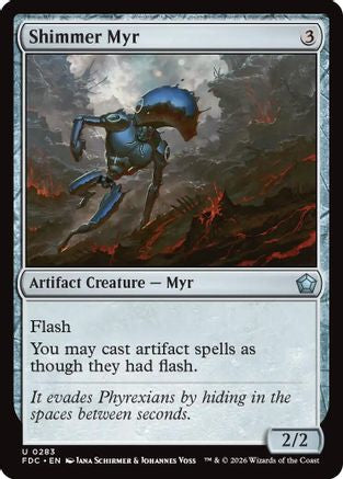 Shimmer Myr (FDC-283) [Commander: Foundations] MTG Single Wizards of the Coast