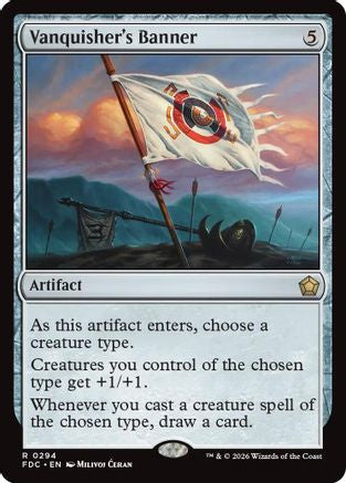Vanquisher's Banner (FDC-294) [Commander: Foundations] MTG Single Wizards of the Coast