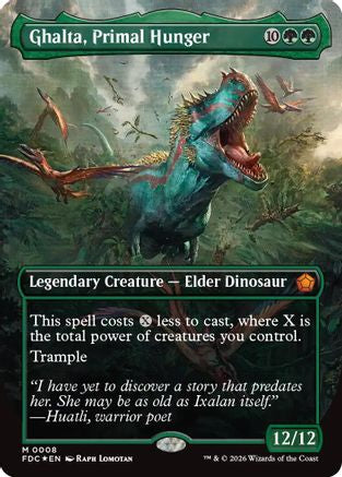 Ghalta, Primal Hunger (FDC-008) [Commander: Foundations] Foil MTG Single Wizards of the Coast
