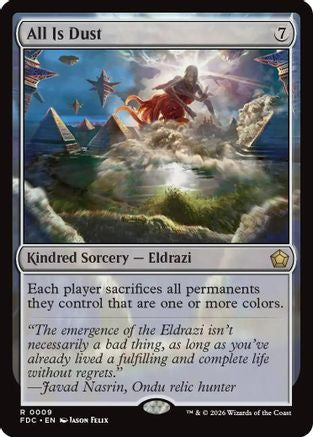 All Is Dust (FDC-009) [Commander: Foundations] MTG Single Wizards of the Coast