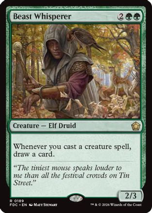 Beast Whisperer (FDC-189) [Commander: Foundations] MTG Single Wizards of the Coast