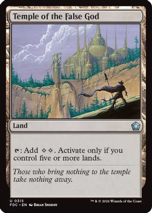 Temple of the False God (FDC-315) [Commander: Foundations] MTG Single Wizards of the Coast