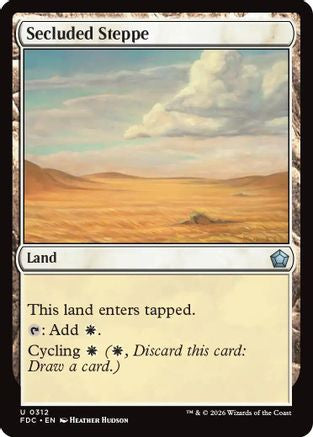 Secluded Steppe (FDC-312) [Commander: Foundations] MTG Single Wizards of the Coast