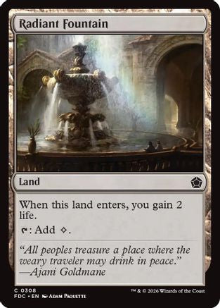 Radiant Fountain (FDC-308) [Commander: Foundations] MTG Single Wizards of the Coast