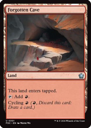 Forgotten Cave (FDC-301) [Commander: Foundations] MTG Single Wizards of the Coast
