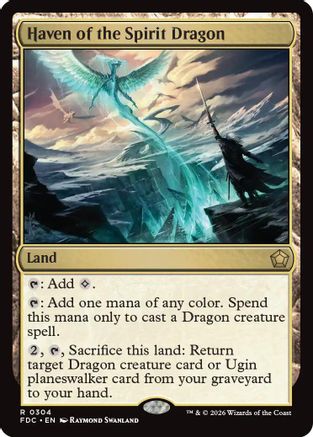 Haven of the Spirit Dragon (FDC-304) [Commander: Foundations] MTG Single Wizards of the Coast